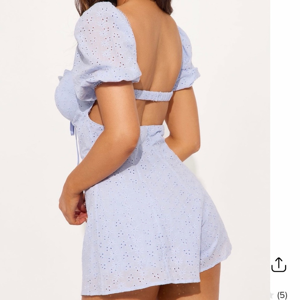 Eyelet Romper🦋 - Picture 3 of 4
